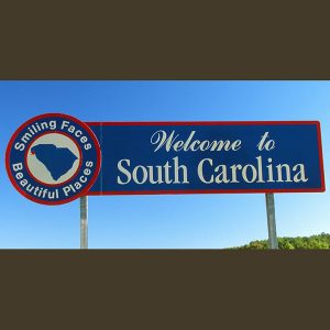 south carolina welcome sign